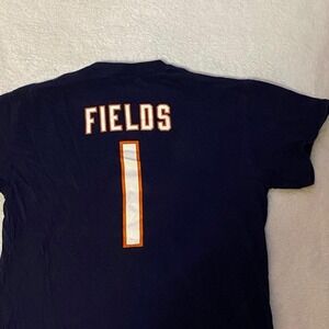 NFL Chicago Bears Justin Fields navy blue T-shirt Size M